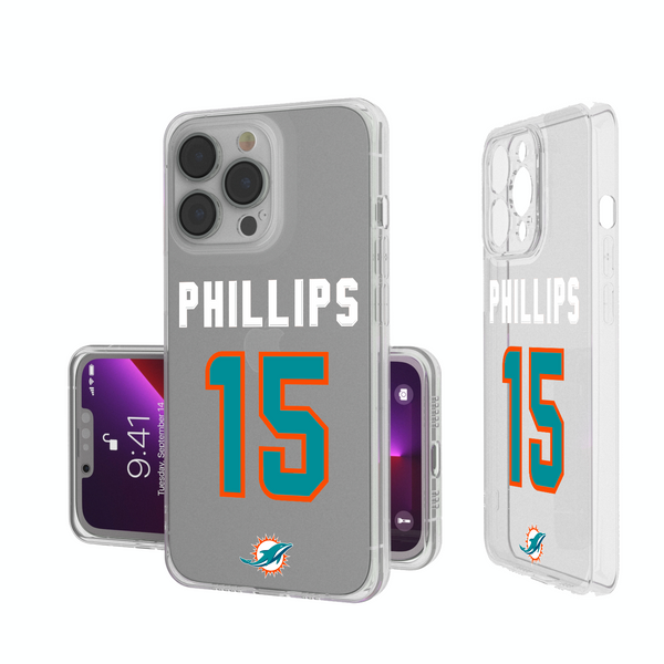 Jaelan Phillips Miami Dolphins 15 Ready iPhone Clear Phone Case