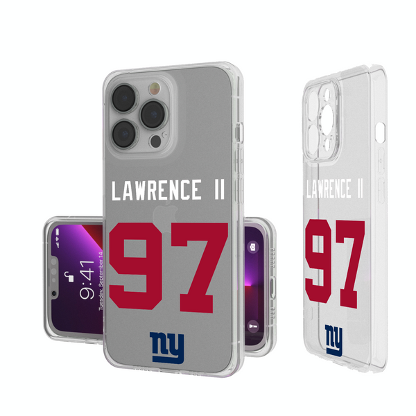Dexter Lawrence II New York Giants 97 Ready iPhone Clear Phone Case