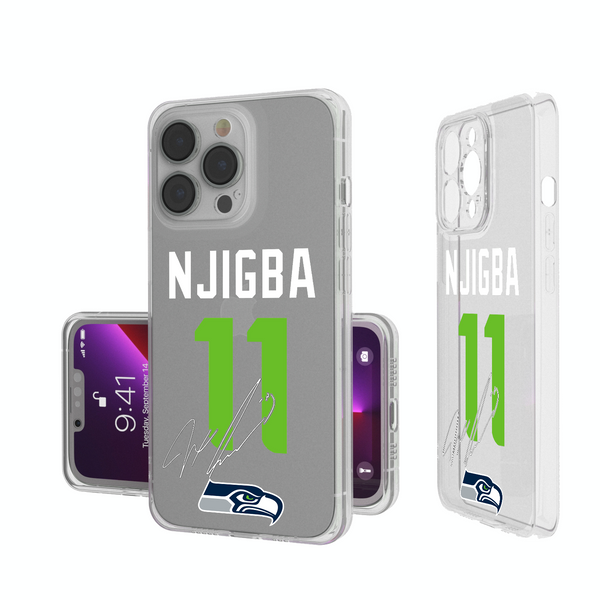 Jaxon Smith-Njigba Seattle Seahawks 11 Ready iPhone Clear Phone Case