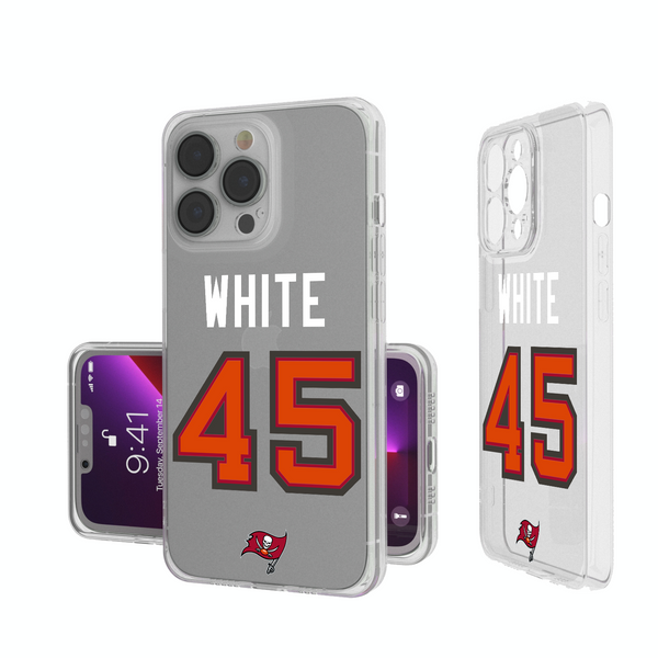 Devin White Tampa Bay Buccaneers 45 Ready iPhone Clear Phone Case