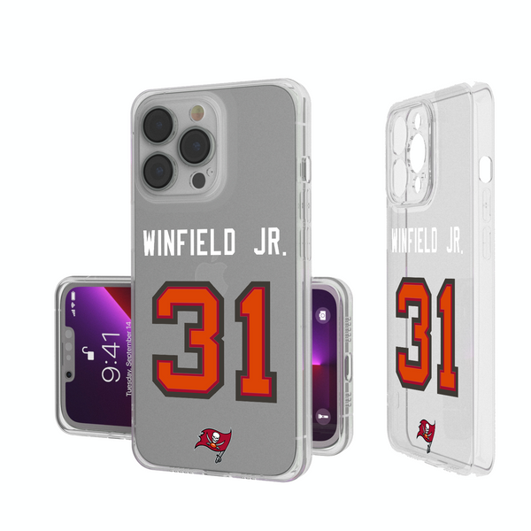 Antoine Winfield Jr. Tampa Bay Buccaneers 31 Ready iPhone Clear Phone Case