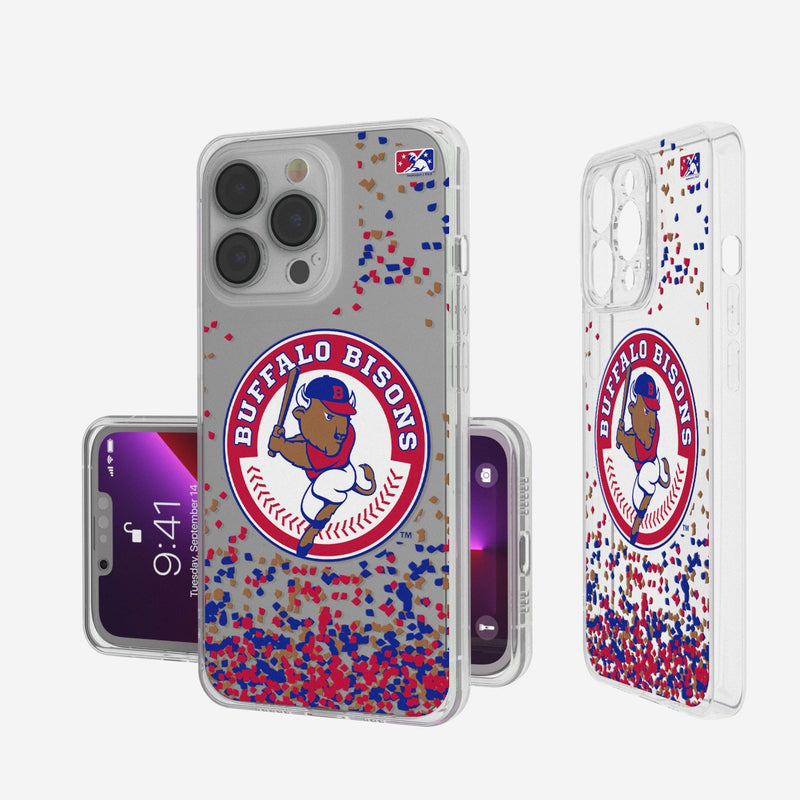 Buffalo Bisons Confetti iPhone Clear Case