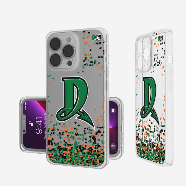 Dayton Dragons Confetti iPhone Clear Case