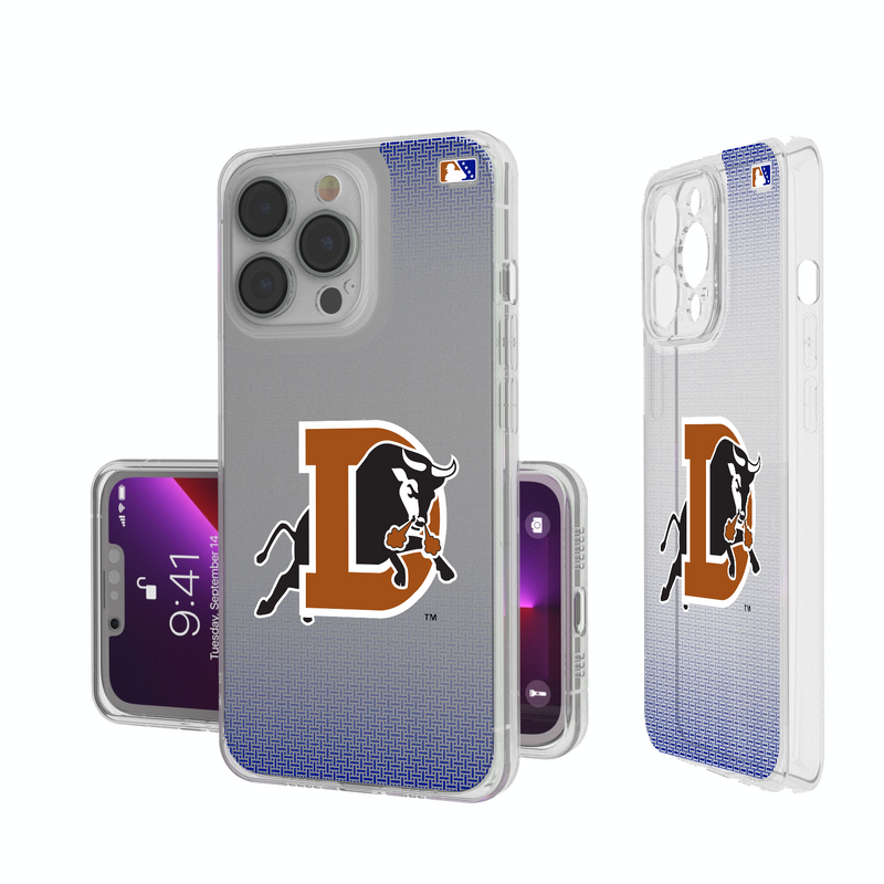 Durham Bulls Linen iPhone Clear Phone Case