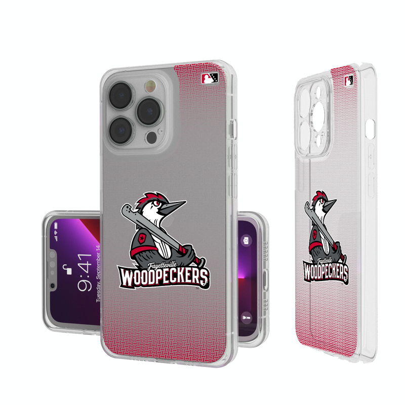 Fayetteville Woodpeckers Linen iPhone Clear Phone Case