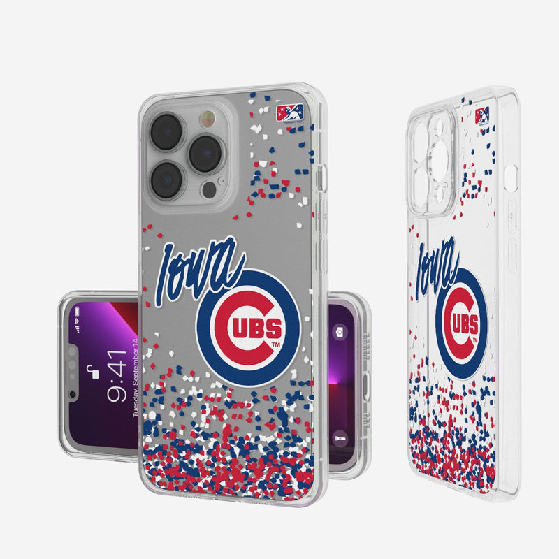 Iowa Cubs Confetti iPhone Clear Case