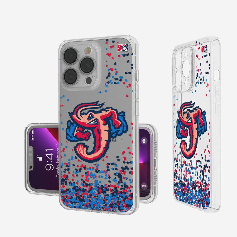 Jacksonville Jumbo Shrimp Confetti iPhone Clear Case