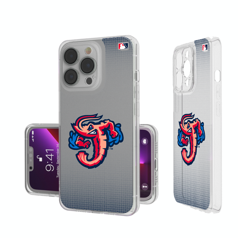 Jacksonville Jumbo Shrimp Linen iPhone Clear Phone Case