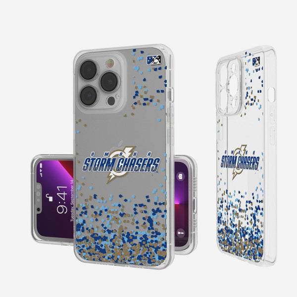 Omaha Storm Chasers Confetti iPhone Clear Case