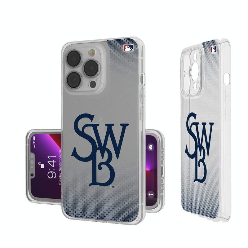 Scranton/Wilkes-Barre RailRiders Linen iPhone Clear Phone Case