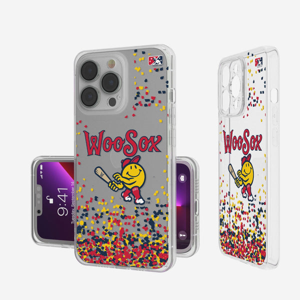 Worcester Red Sox Confetti iPhone Clear Case