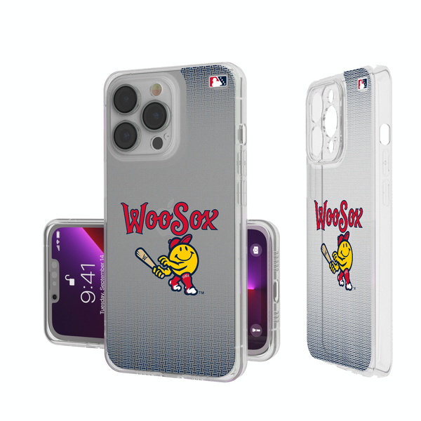 Worcester Red Sox Linen iPhone Clear Phone Case