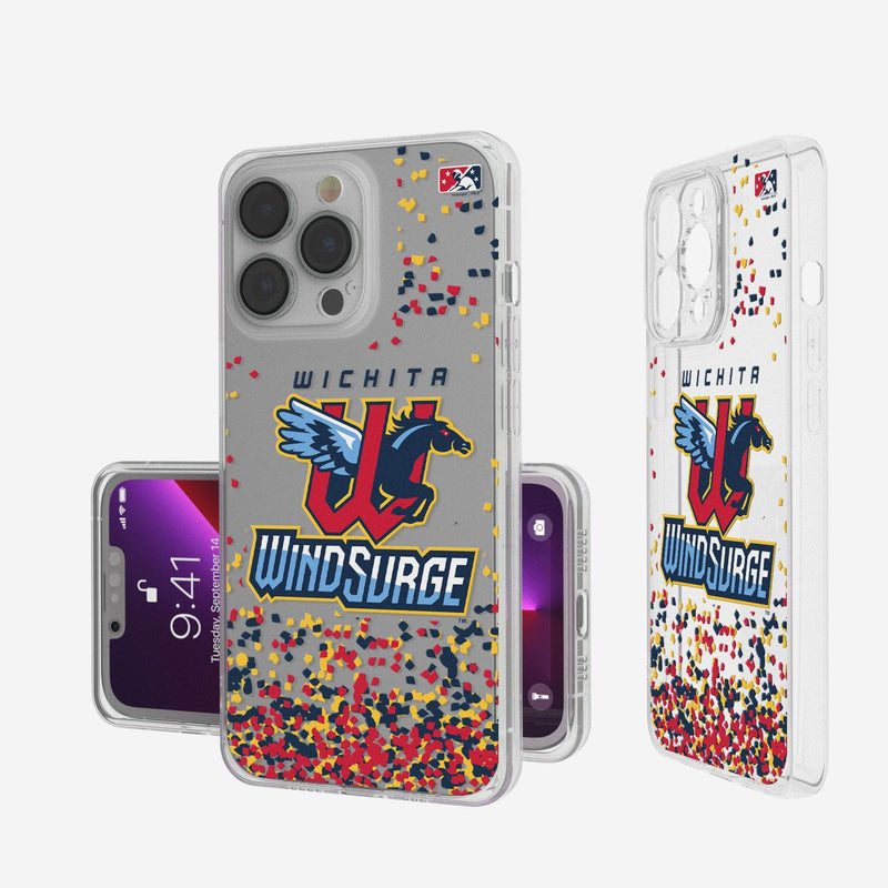 Wichita Wind Surge Confetti iPhone Clear Case