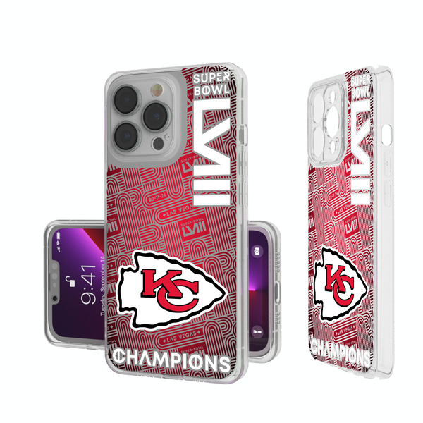 Kansas City Chiefs 2024 Super Bowl iPhone Clear Phone Case