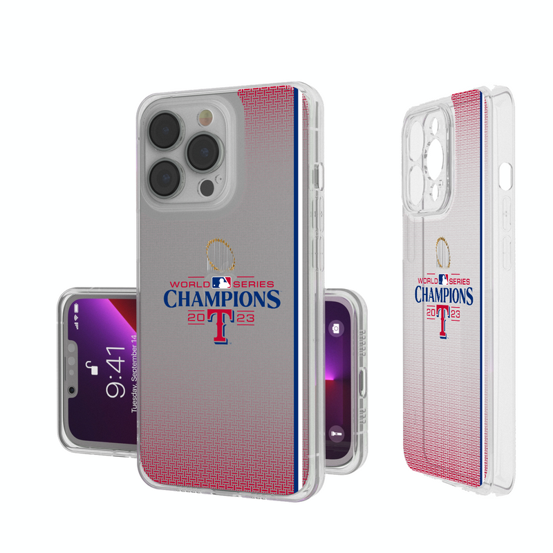 Texas Rangers 2023 MLB World Series iPhone Clear Case