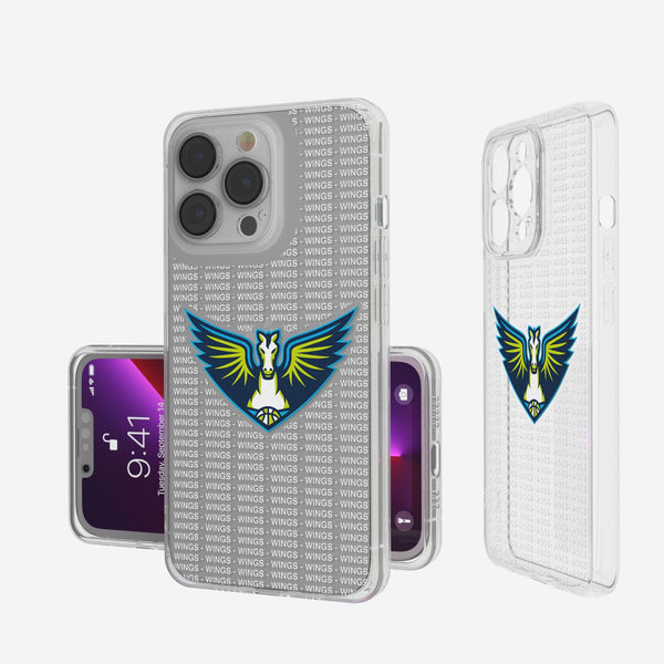 Dallas Wings Blackletter iPhone Clear Case