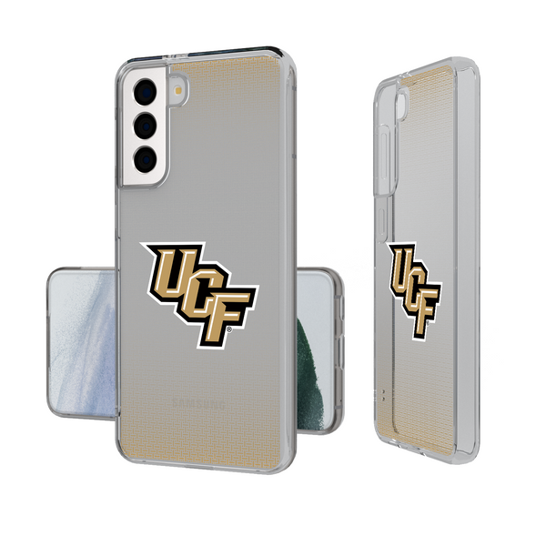 Central Florida Golden Knights Linen Galaxy Clear Phone Case