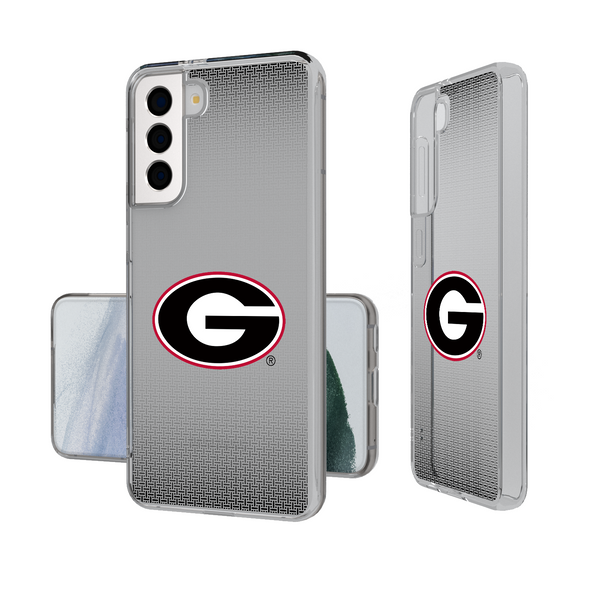 Georgia Bulldogs Linen Galaxy Clear Phone Case