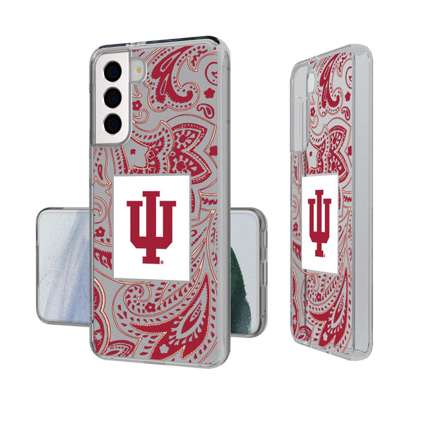 Indiana Hoosiers Paisley Galaxy Clear Case