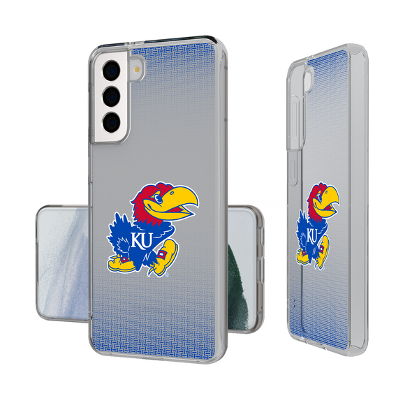 Kansas Jayhawks Linen Galaxy Clear Phone Case
