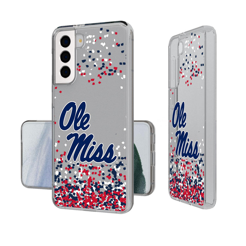 Mississippi Ole Miss Rebels Confetti Galaxy Clear Case