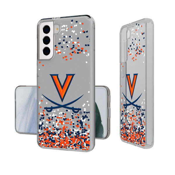 Virginia Cavaliers Confetti Galaxy Clear Case