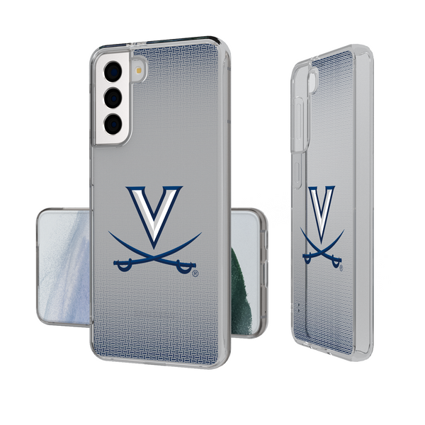 Virginia Cavaliers Linen Galaxy Clear Phone Case
