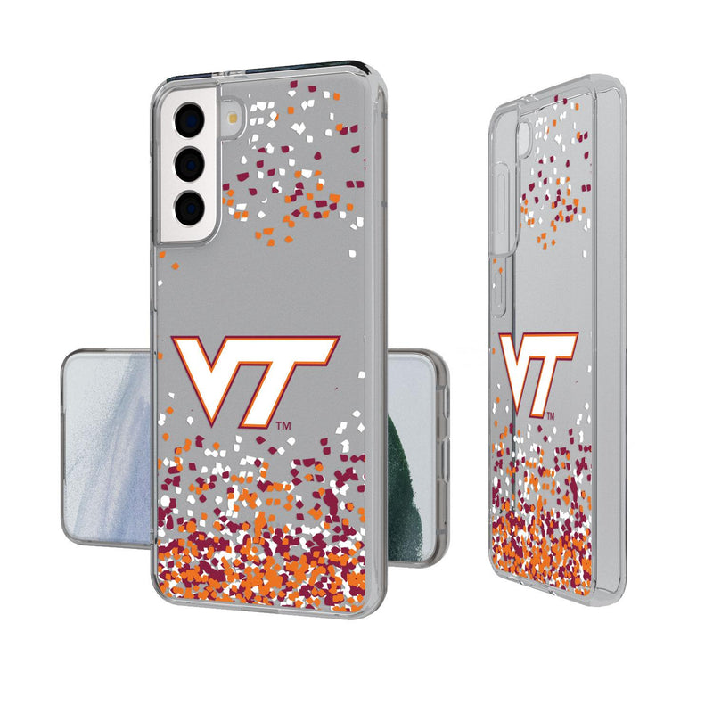 Virginia Tech Hokies Confetti Galaxy Clear Case