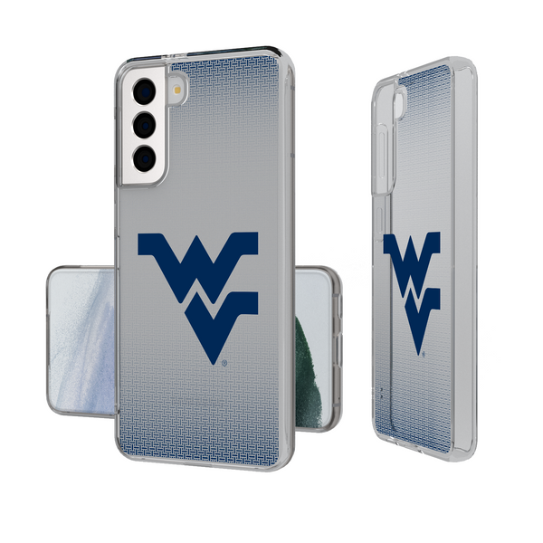 West Virginia Mountaineers Linen Galaxy Clear Phone Case