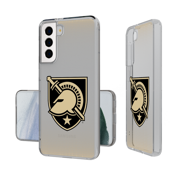 Army Academy Black Knights Linen Galaxy Clear Phone Case