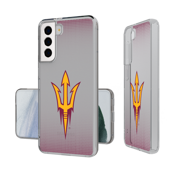 Arizona State Sun Devils Linen Galaxy Clear Phone Case