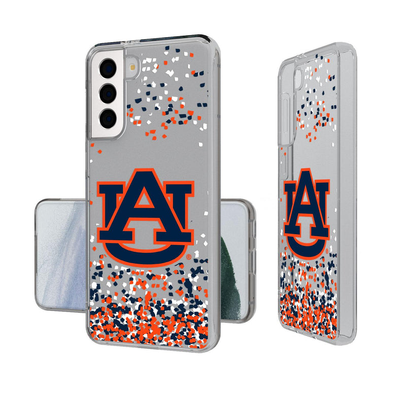 Auburn Tigers Confetti Galaxy Clear Case