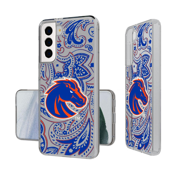 Boise State Broncos Paisley Galaxy Clear Case
