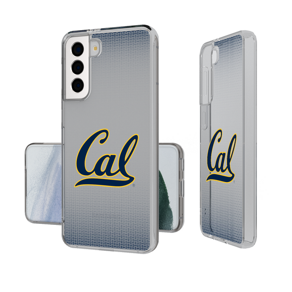California Golden Bears Linen Galaxy Clear Phone Case