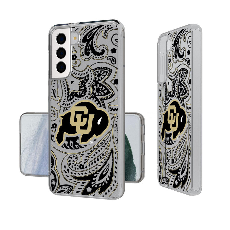 Colorado Buffaloes Paisley Galaxy Clear Case