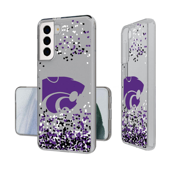 Kansas State Wildcats Confetti Galaxy Clear Case
