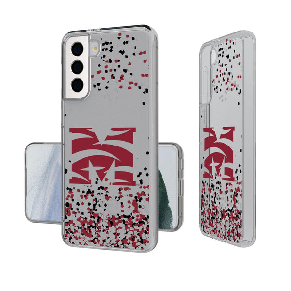 Morehouse Maroon Tigers Confetti Galaxy Clear Case