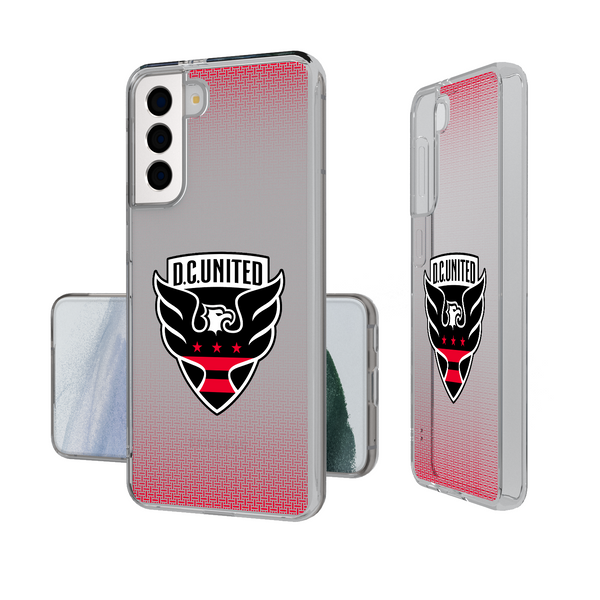 DC United  Linen Galaxy Clear Phone Case