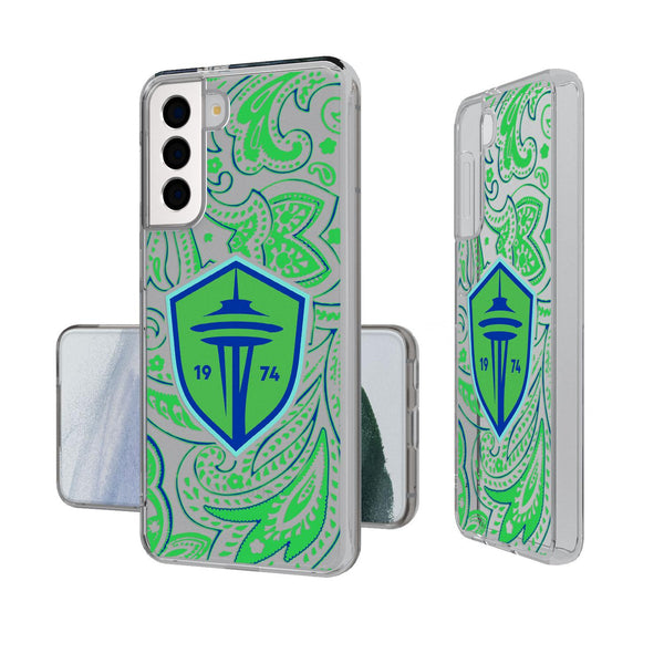 Seattle Sounders FC   Paisley Galaxy Clear Phone Case