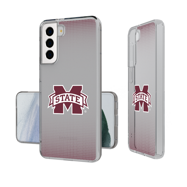 Mississippi State Bulldogs Linen Galaxy Clear Phone Case