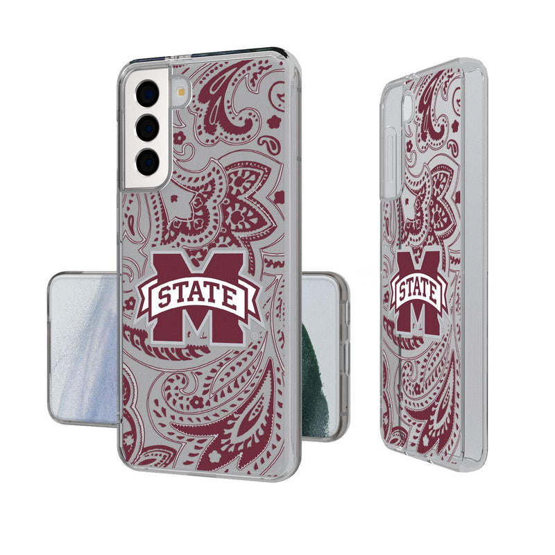 Mississippi State Bulldogs Paisley Galaxy Clear Case