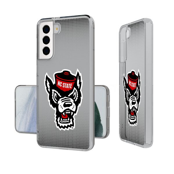North Carolina State Wolfpack Linen Galaxy Clear Phone Case