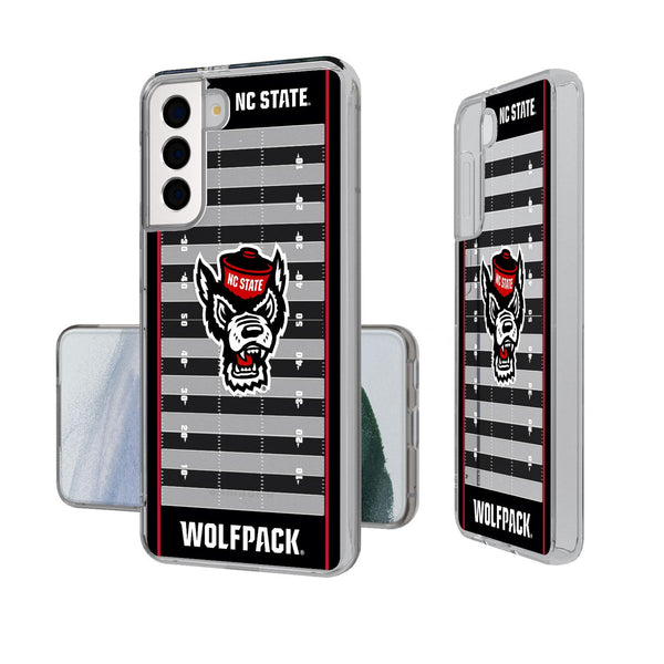 North Carolina State Wolfpack Football Field Galaxy Clear Case