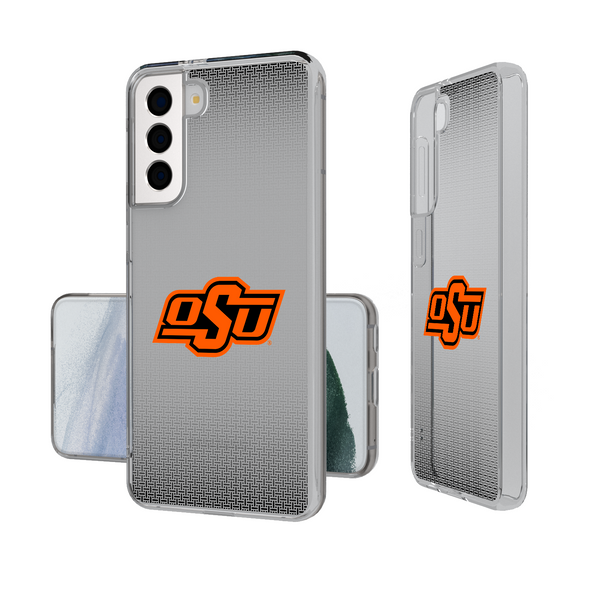 Oklahoma State Cowboys Linen Galaxy Clear Phone Case