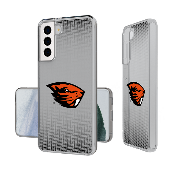 Oregon State Beavers Linen Galaxy Clear Phone Case