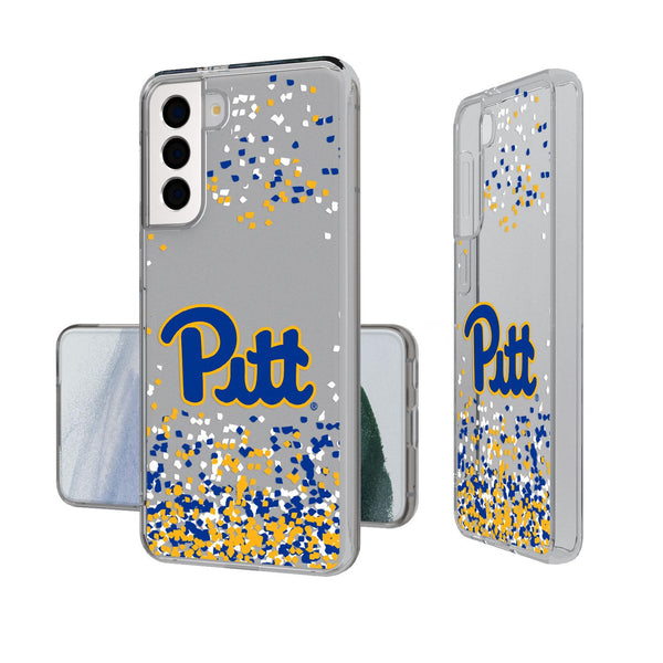 Pittsburgh Panthers Confetti Galaxy Clear Case