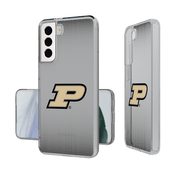 Purdue Boilermakers Linen Galaxy Clear Phone Case