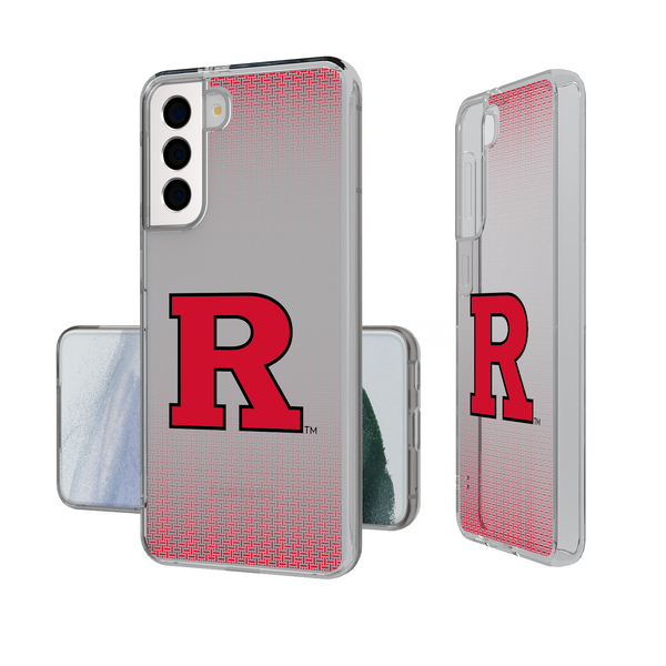 Rutgers Scarlet Knights Linen Galaxy Clear Phone Case