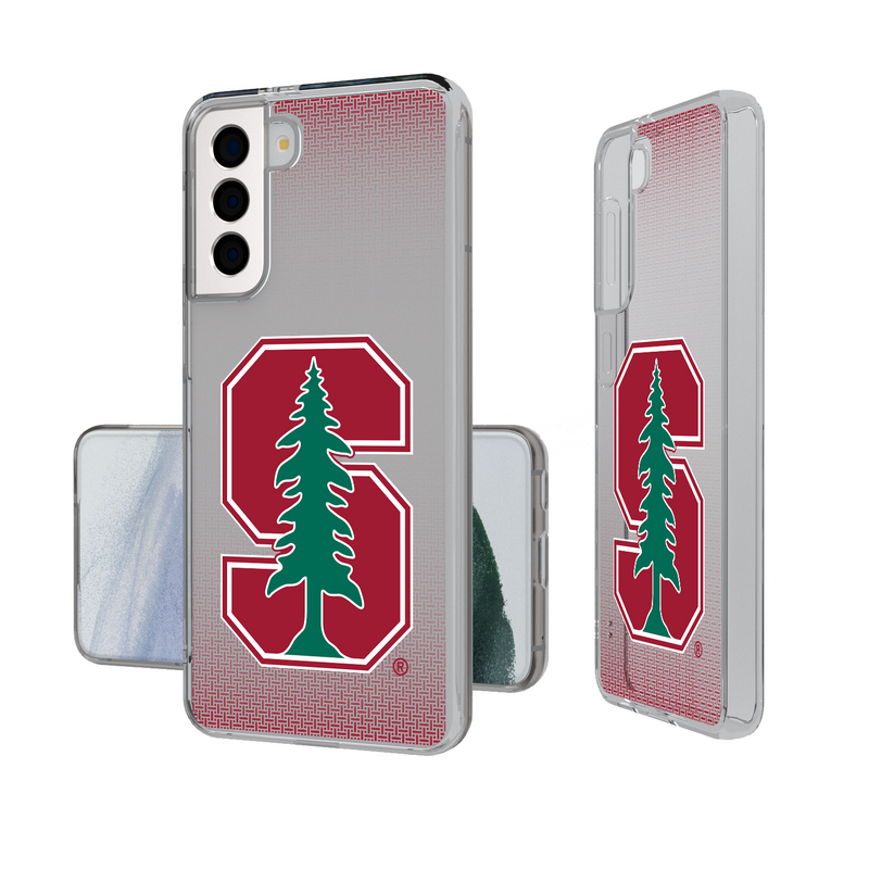 Stanford Cardinal Linen Galaxy Clear Phone Case