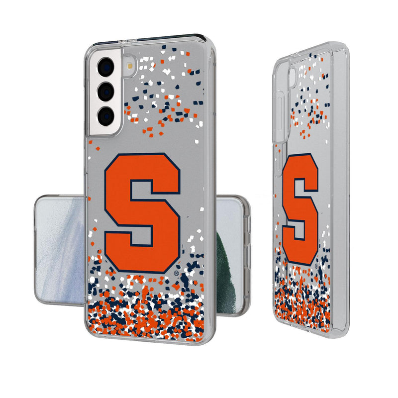 Syracuse Orange Confetti Galaxy Clear Case